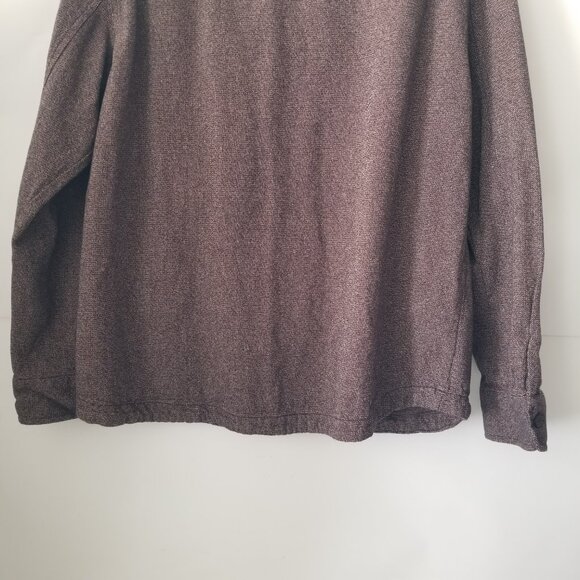 Grayers Cold Weather Mens XXL Brown Cotton Long Sleeve Button Up Shirt Jacket - Picture 9 of 16
